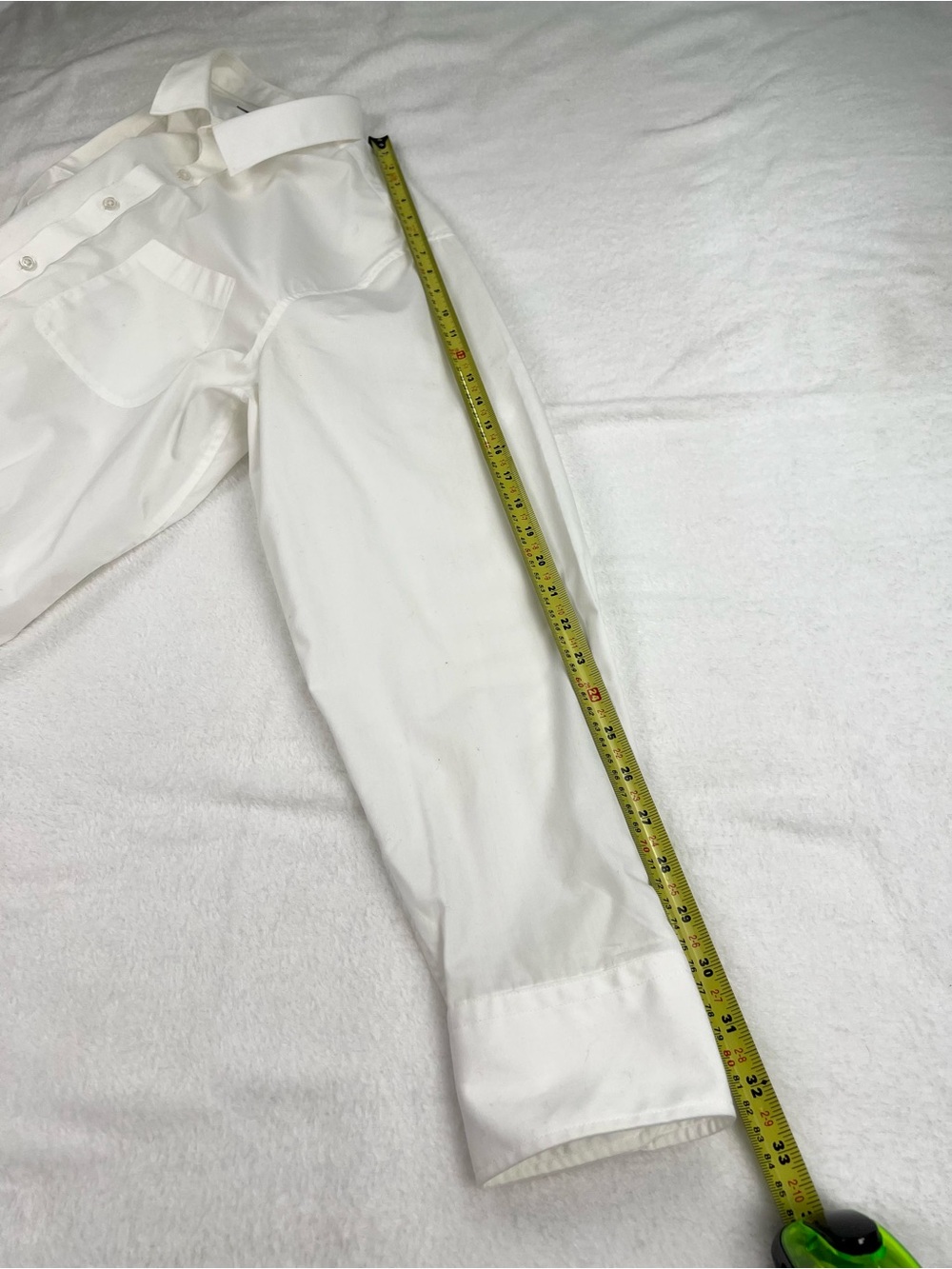 Marks & Spencer Collection Men’s Cotton Dress Shirt 17.5 44-45cm Slim Fit White - Picture 12 of 12